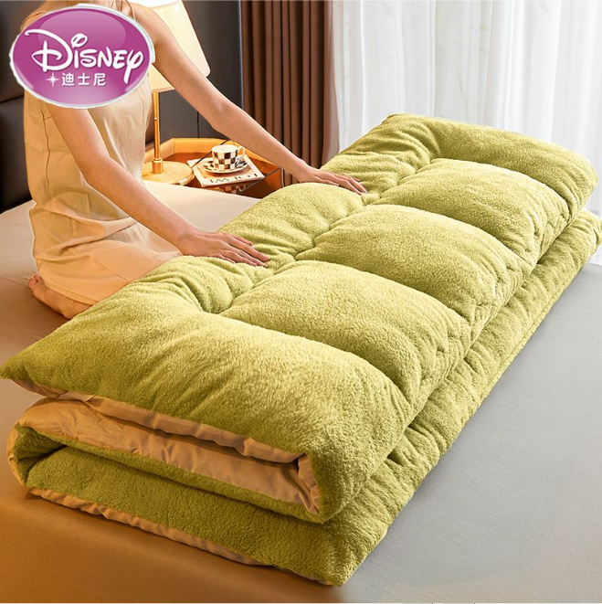 迪士尼加厚羊羔绒床垫床褥出租屋超厚软垫家用单双人防滑床垫...